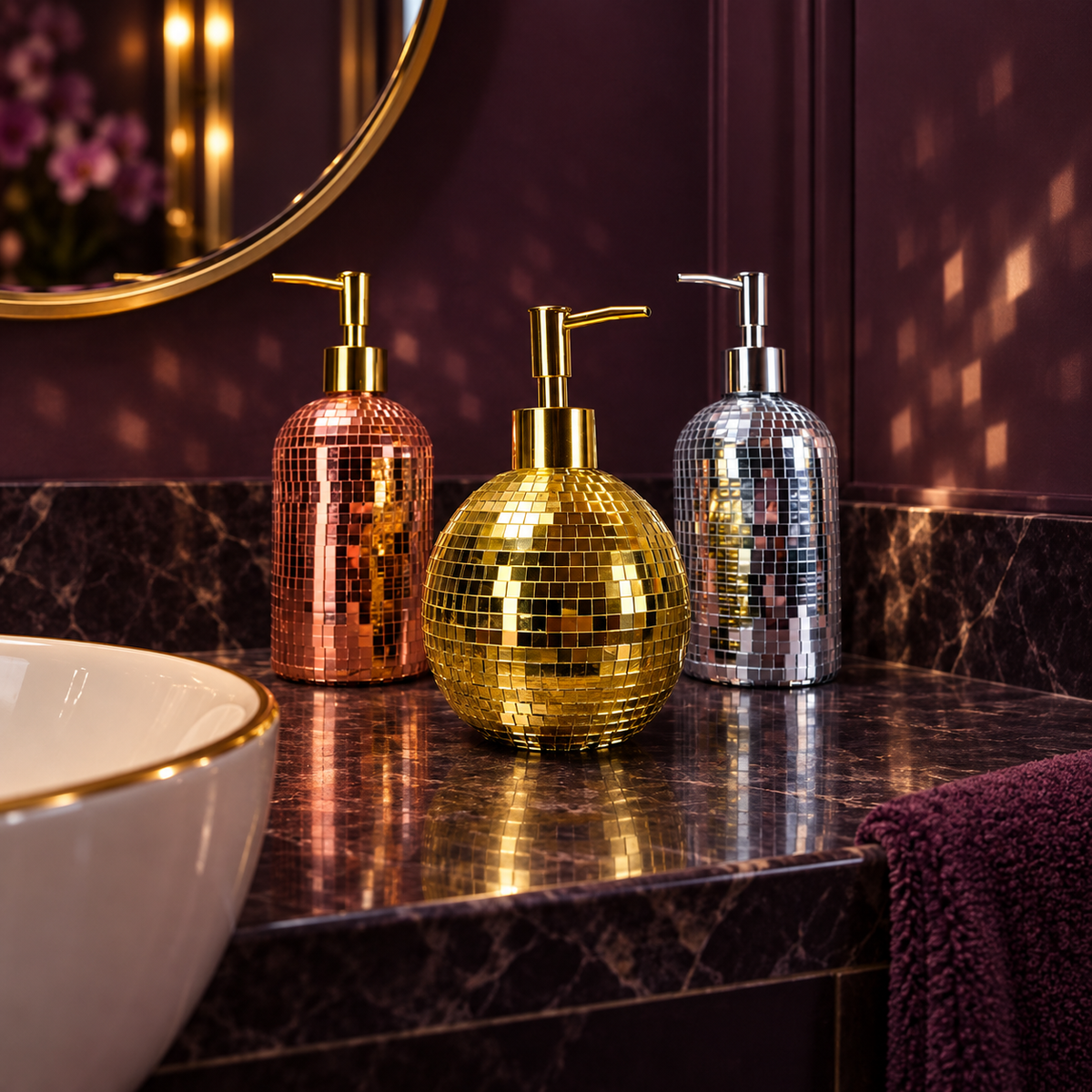 Disco soap dispenser
