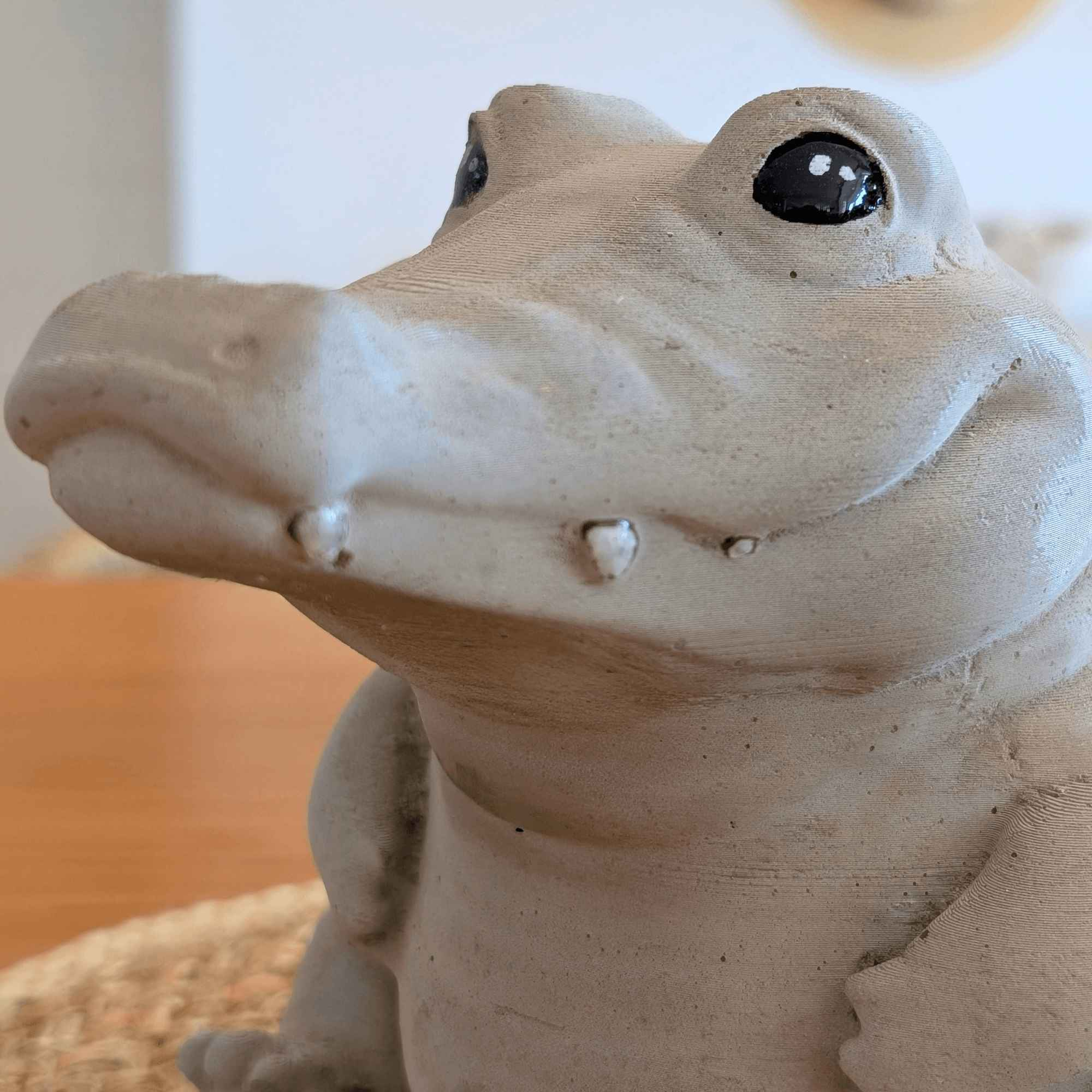Cheeky Crocodile Concrete Sculpture