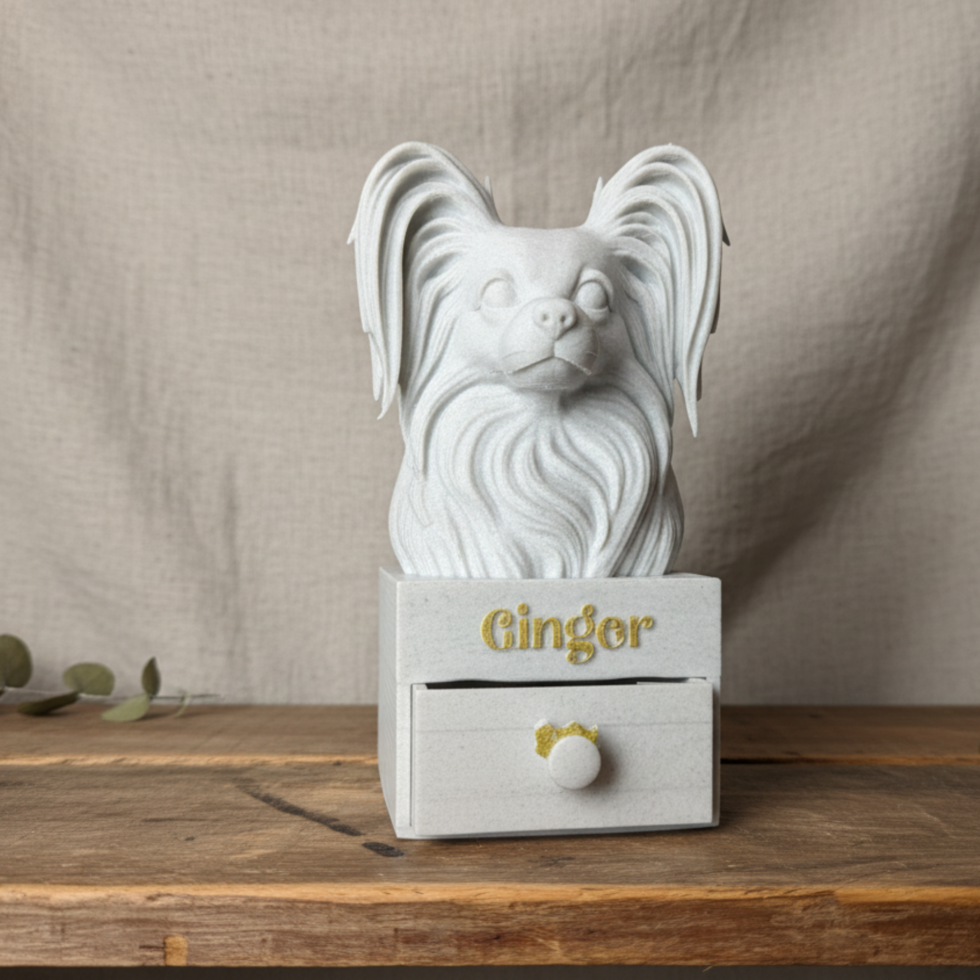 Custom Pet Bust Keepsake Box