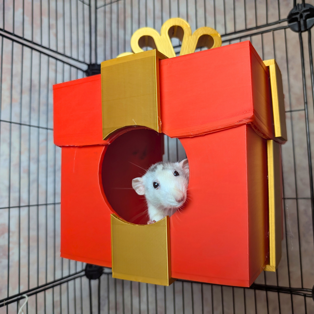 Christmas Rat Collection Set | Rat Enrichment Toy Bundle | Christmas Pet Accessories Small Animal Hide