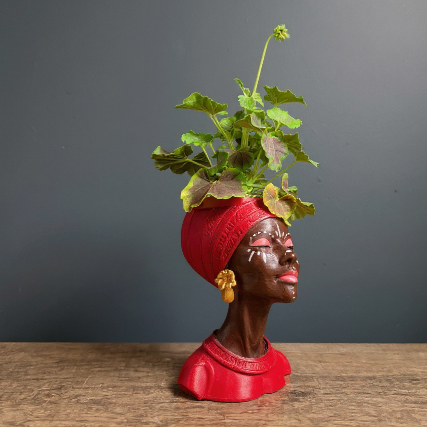 Woman Head Planter UK Made