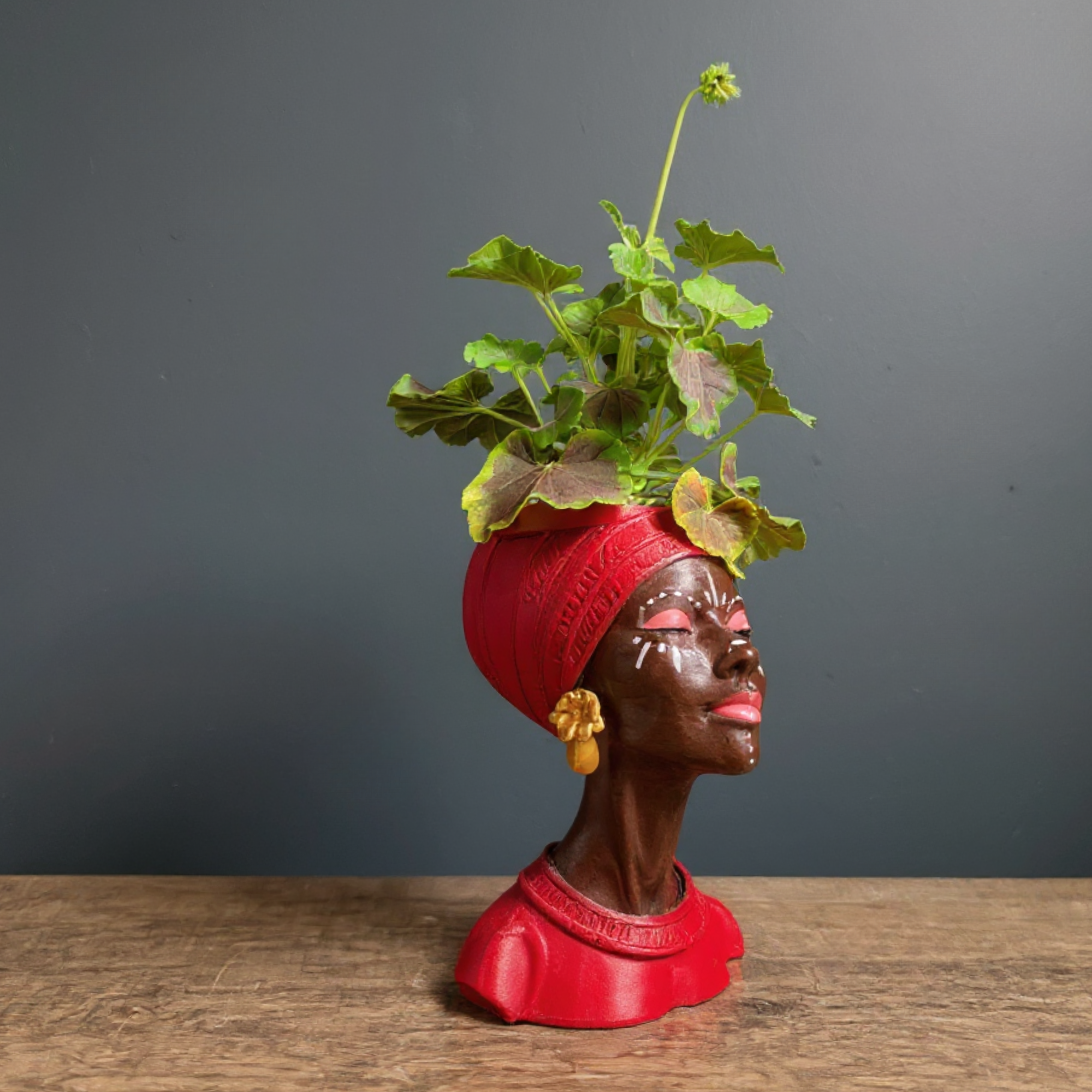 Woman Head Planter UK Made