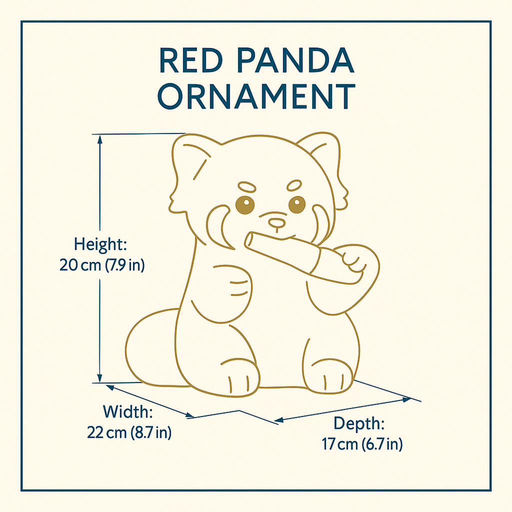 Red Panda Stone Sculpture