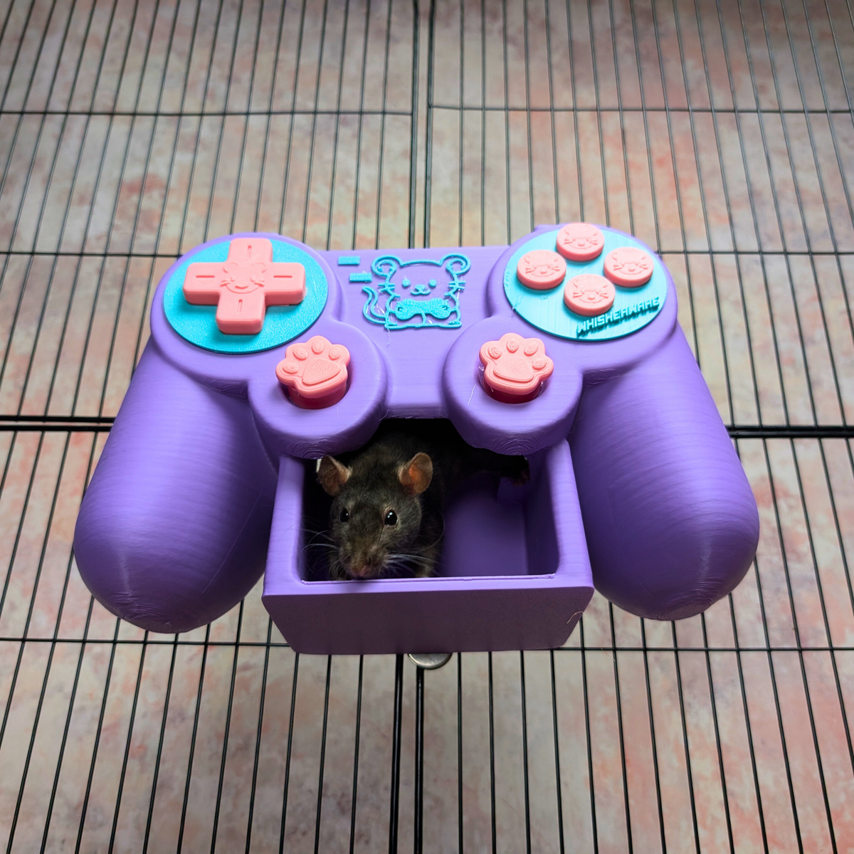Rat Controller Hide front view showing entrance