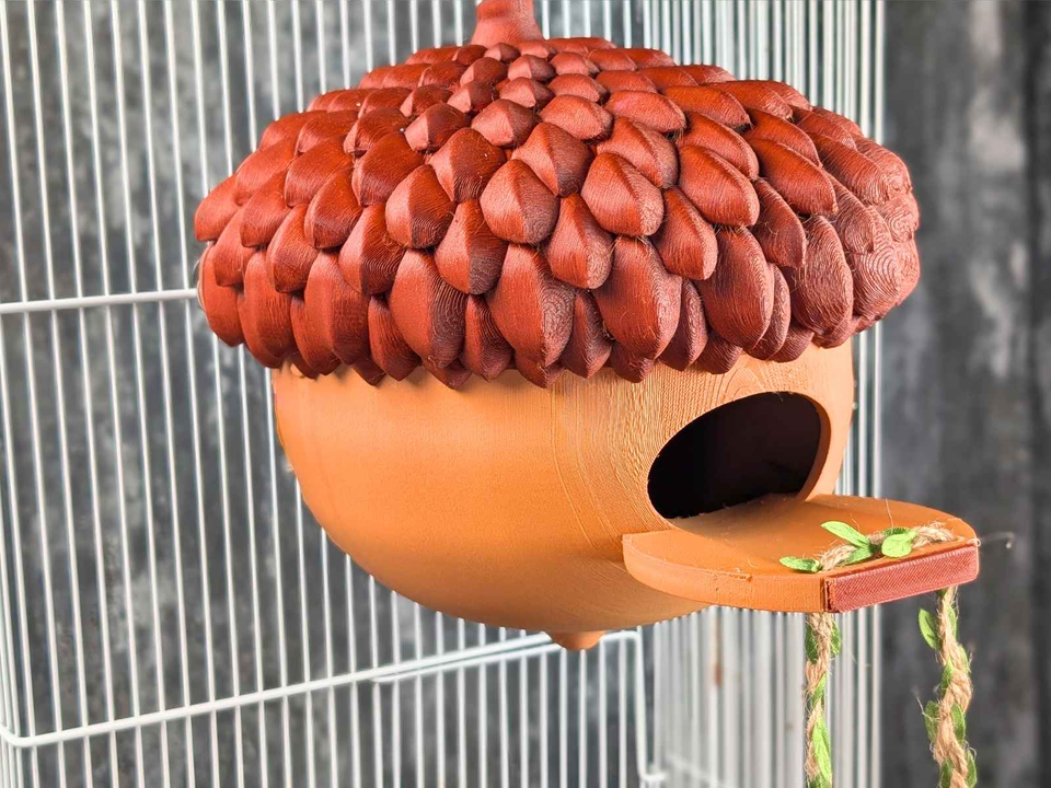 Personalized Acorn Rat Hideaway Lodge styled in home setting