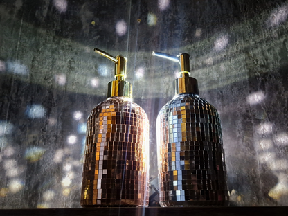 Stunning Disco Ball Soap Dispenser - Mirror Ball Ornament Soap Pump - Hand Soap Gift - Dish Soap Retro Vibe For Mom