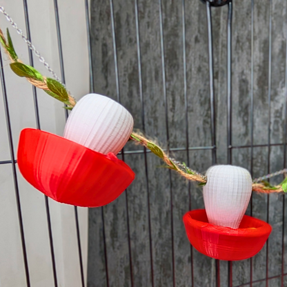 Mushroom Rat Foraging Toy Cups