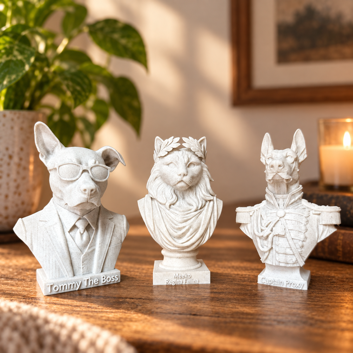 Custom character pet bust