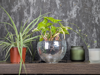 Hanging Disco Ball Planter