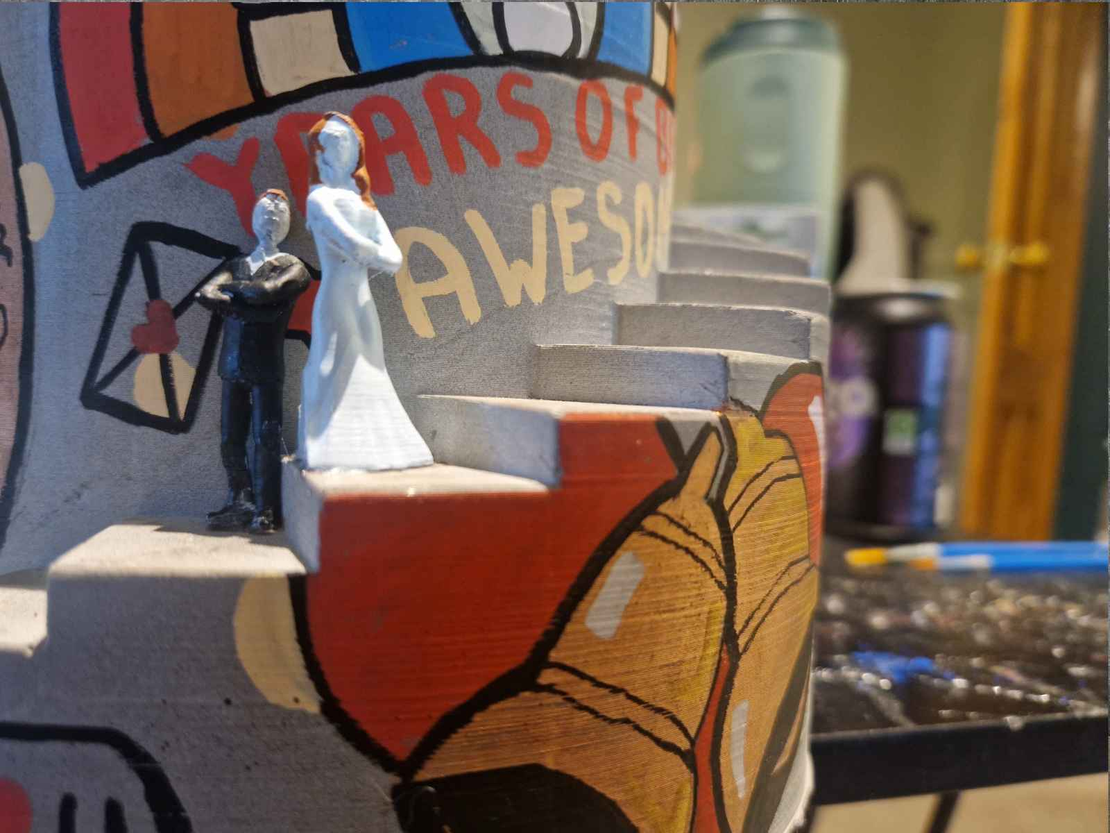 Statement Graffiti Planter Engagement Gift