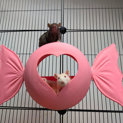 Sweetheart Hideaway | Pink Rat Bed & Heart Rat Hide