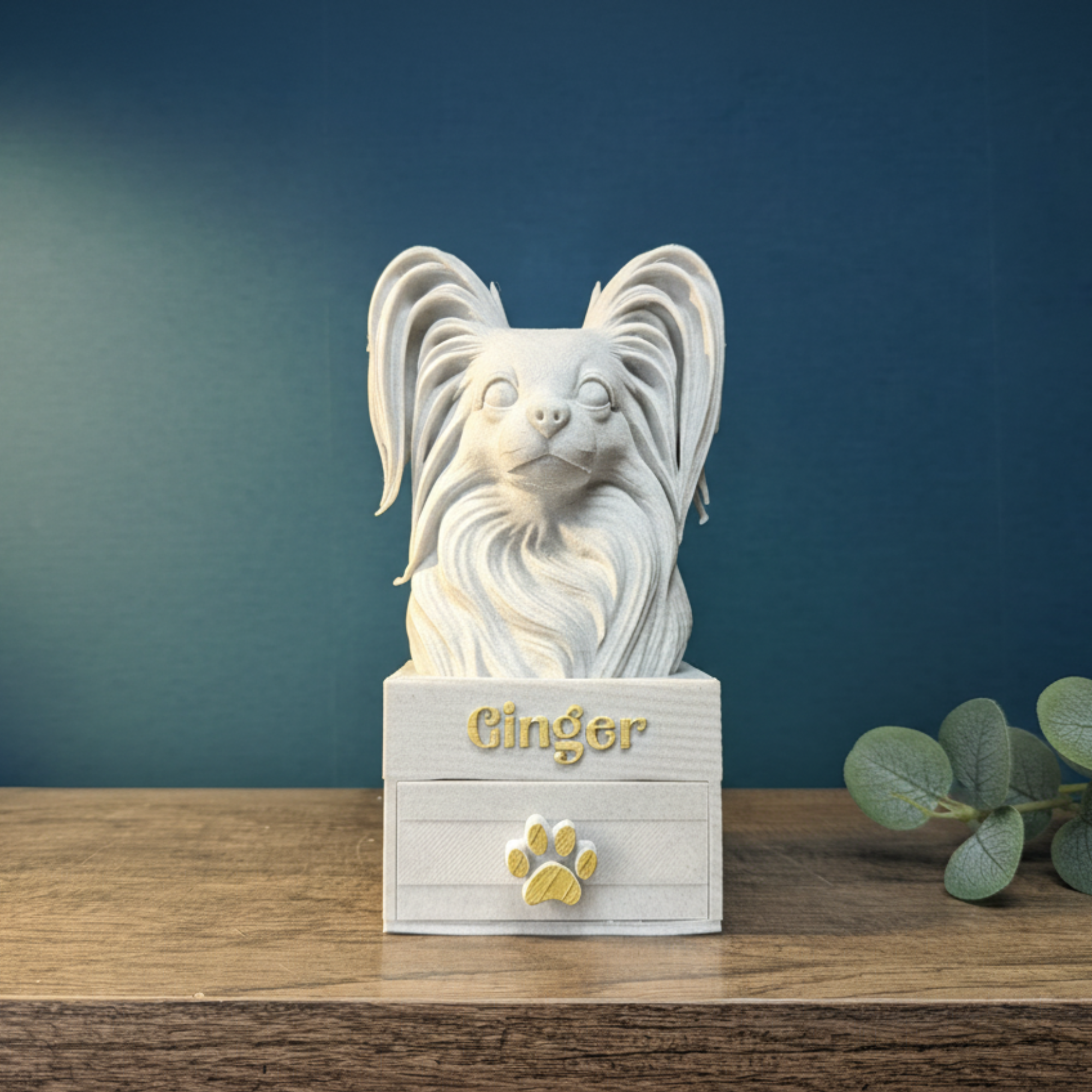 Custom Pet Bust Keepsake Box