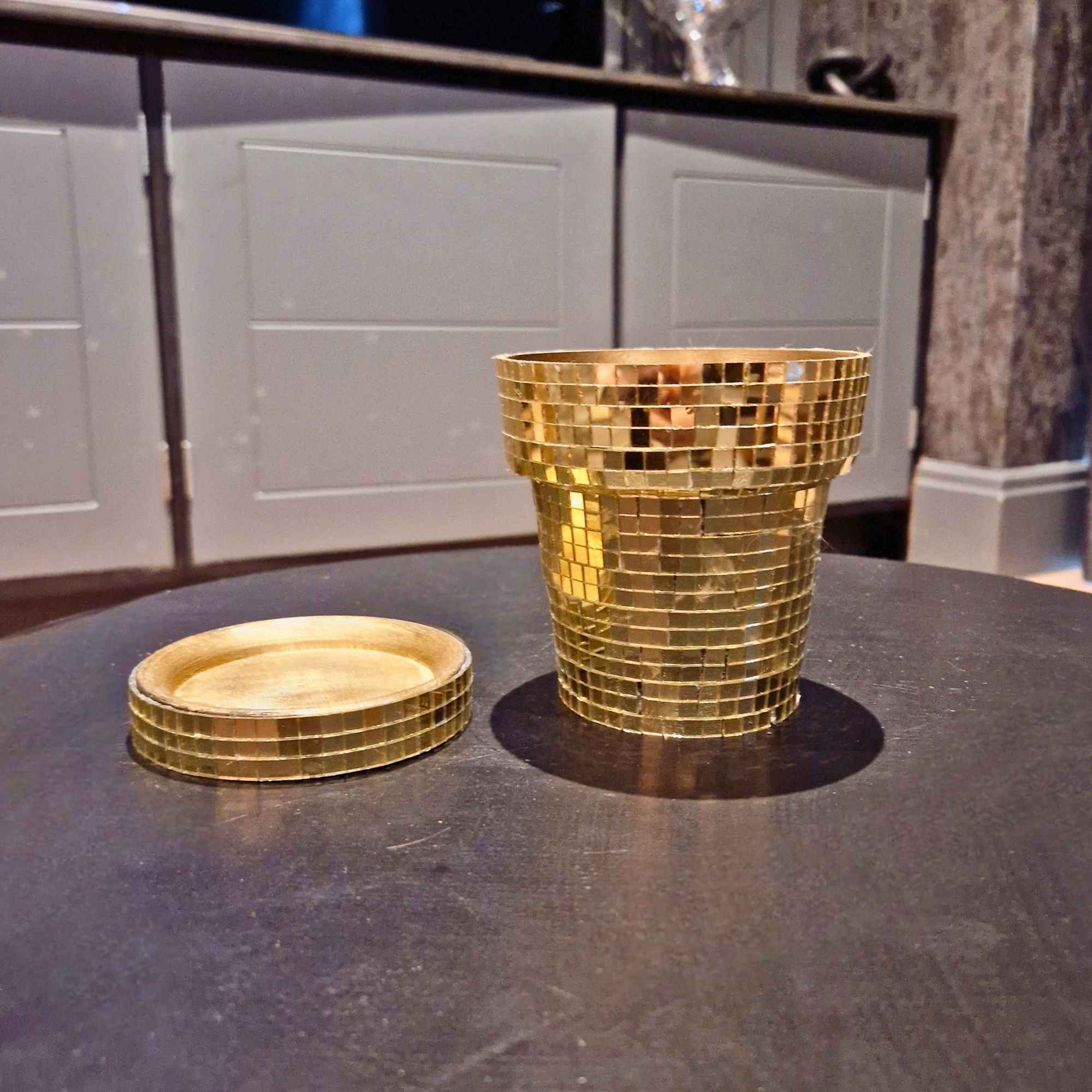 Disco Ball Plant Pot