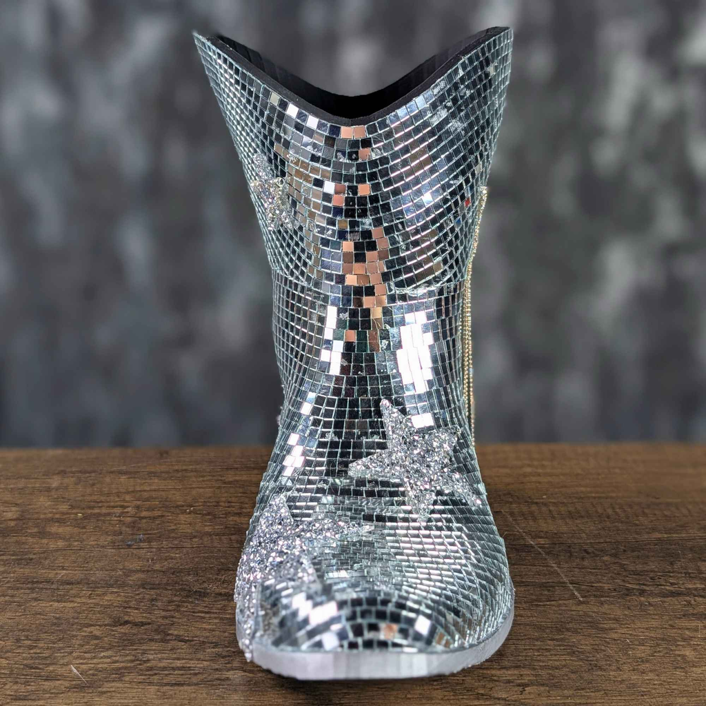 Disco Cowboy Flower Vase