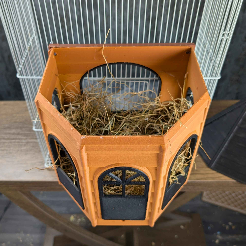 Luxury Rat Mansion Hideaway scale comparison in room setting