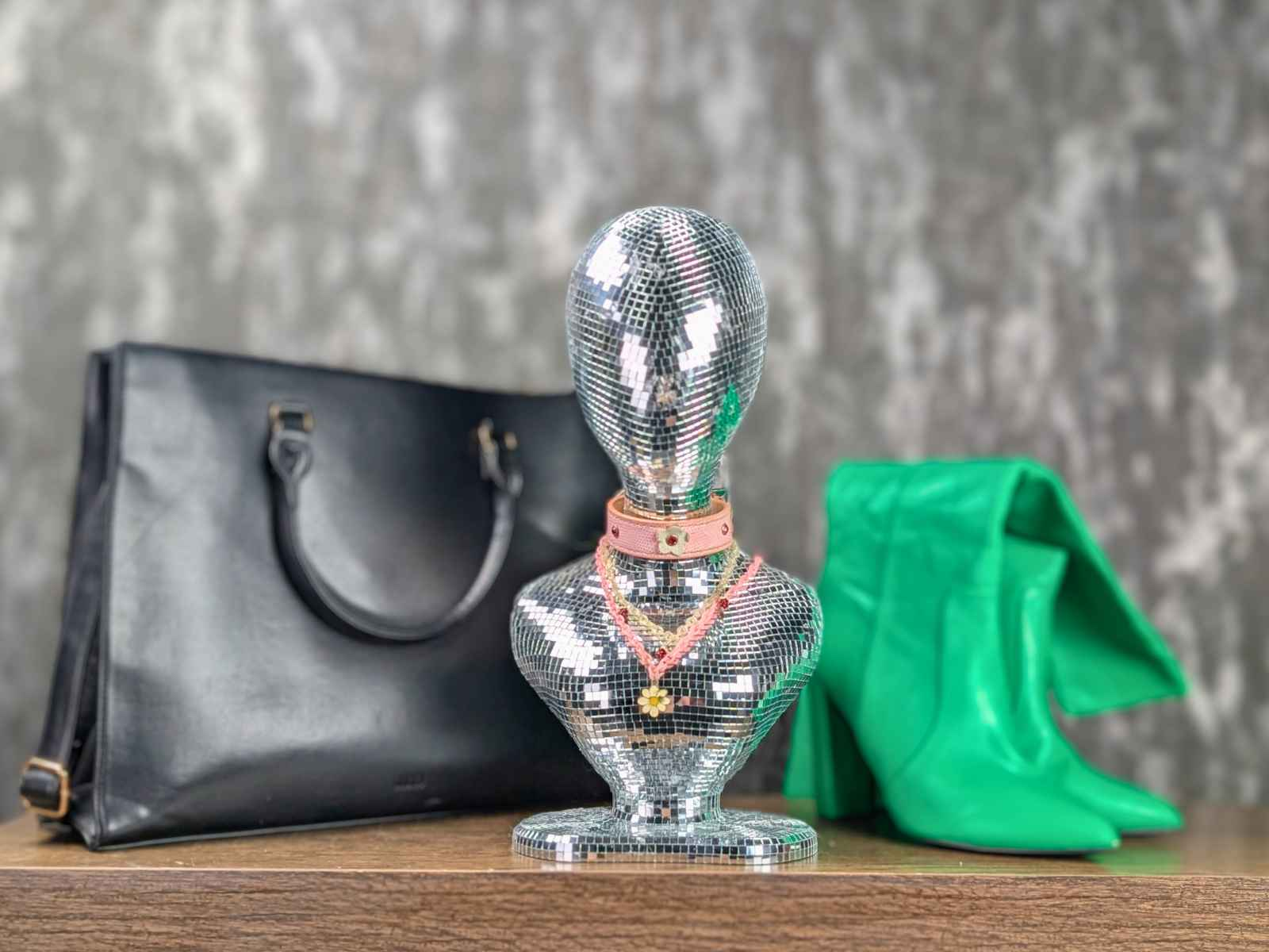 Mirror Ball Mannequin Head