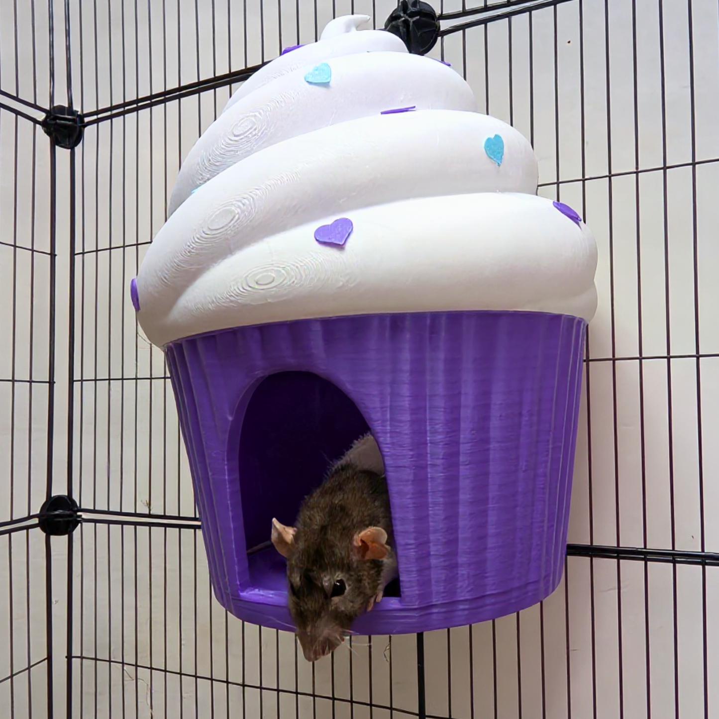 Cupcake Rat Hide & Bed | 3D Printed Rat Cave