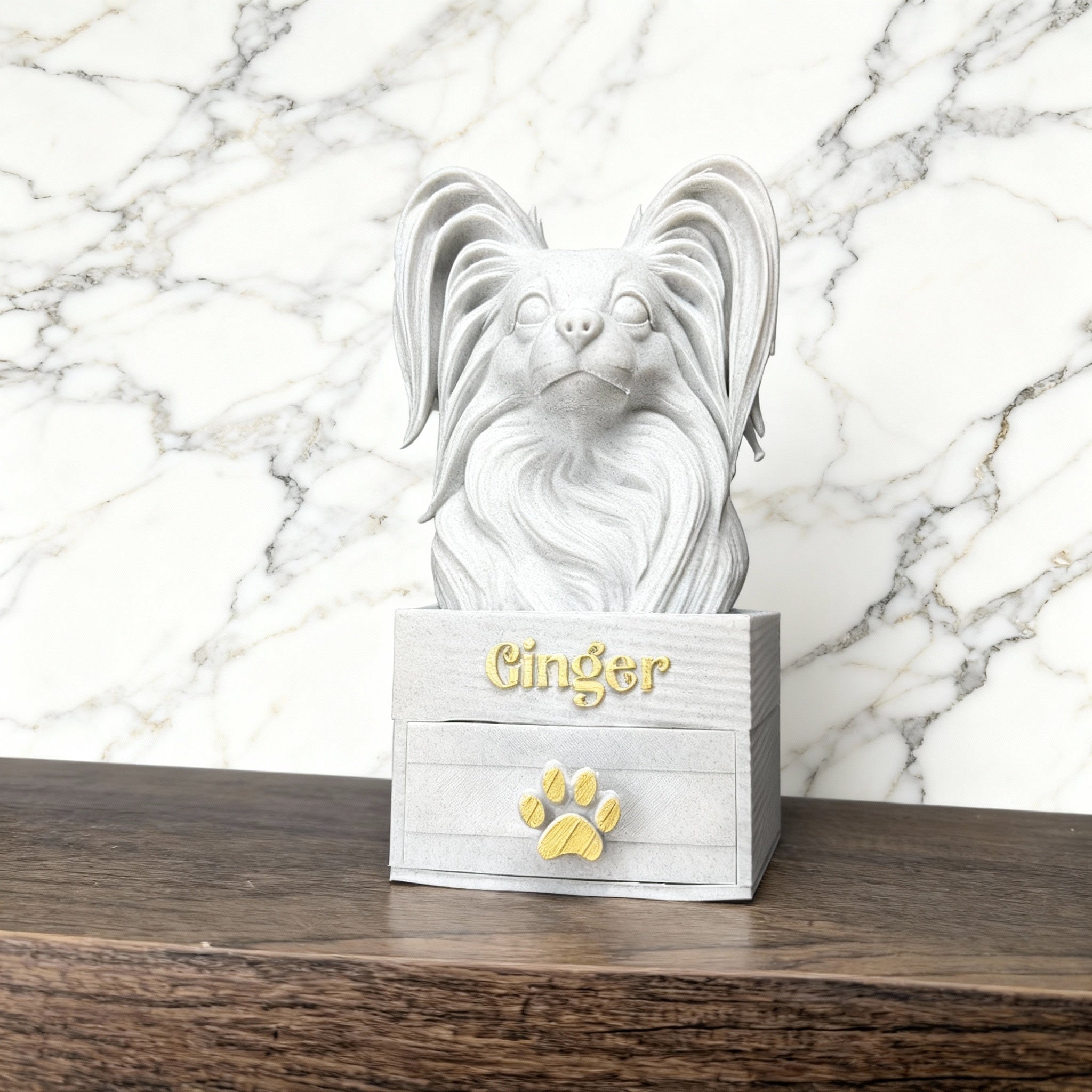 Custom Pet Bust Keepsake Box