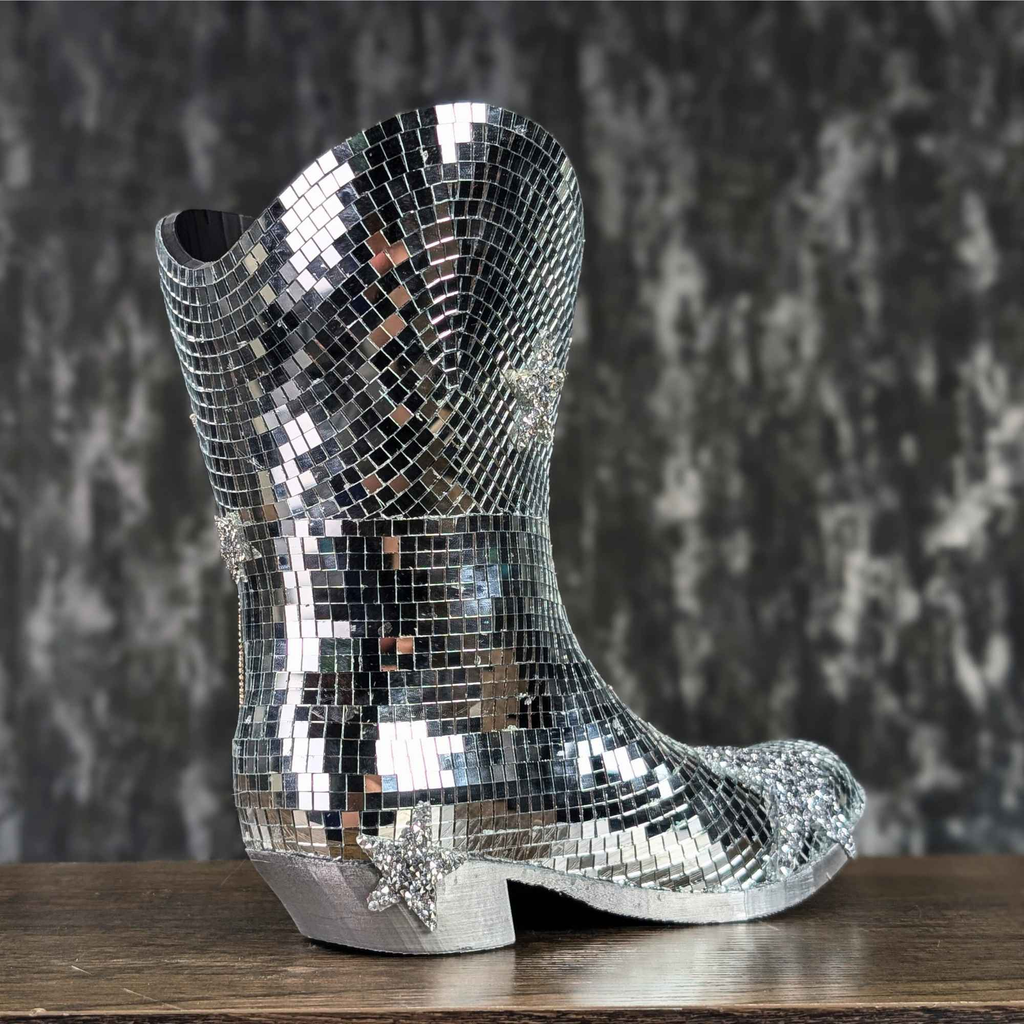 Disco Cowboy Flower Vase