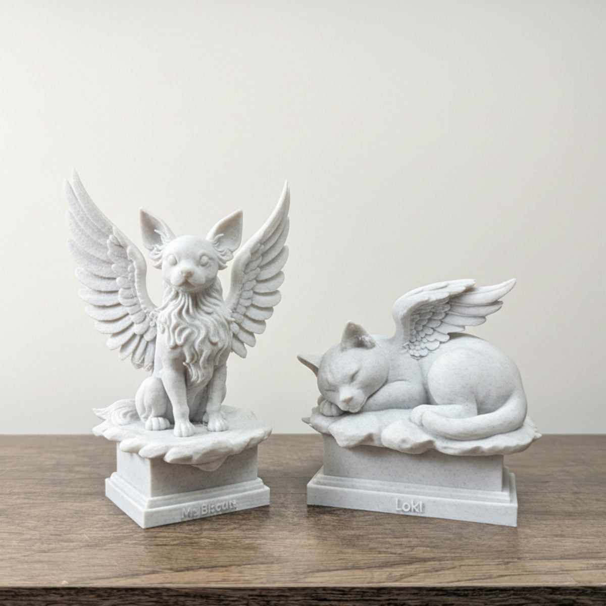 Pet Memorial Angel Statue in-use demonstration