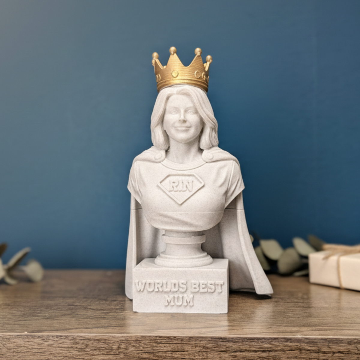 Custom Mum Statue displayed alongside complementary pieces