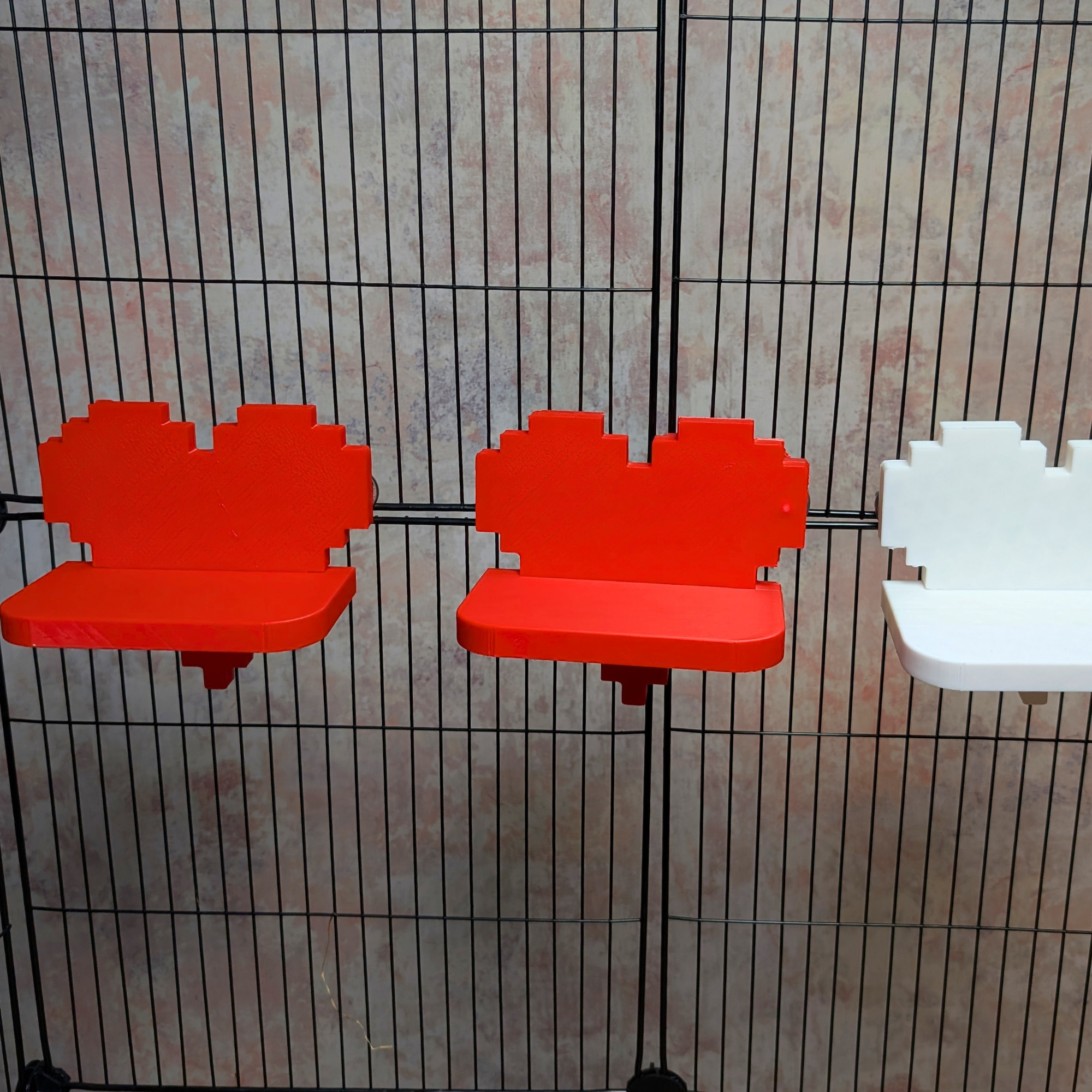 Pixel Heart Cage Shelves