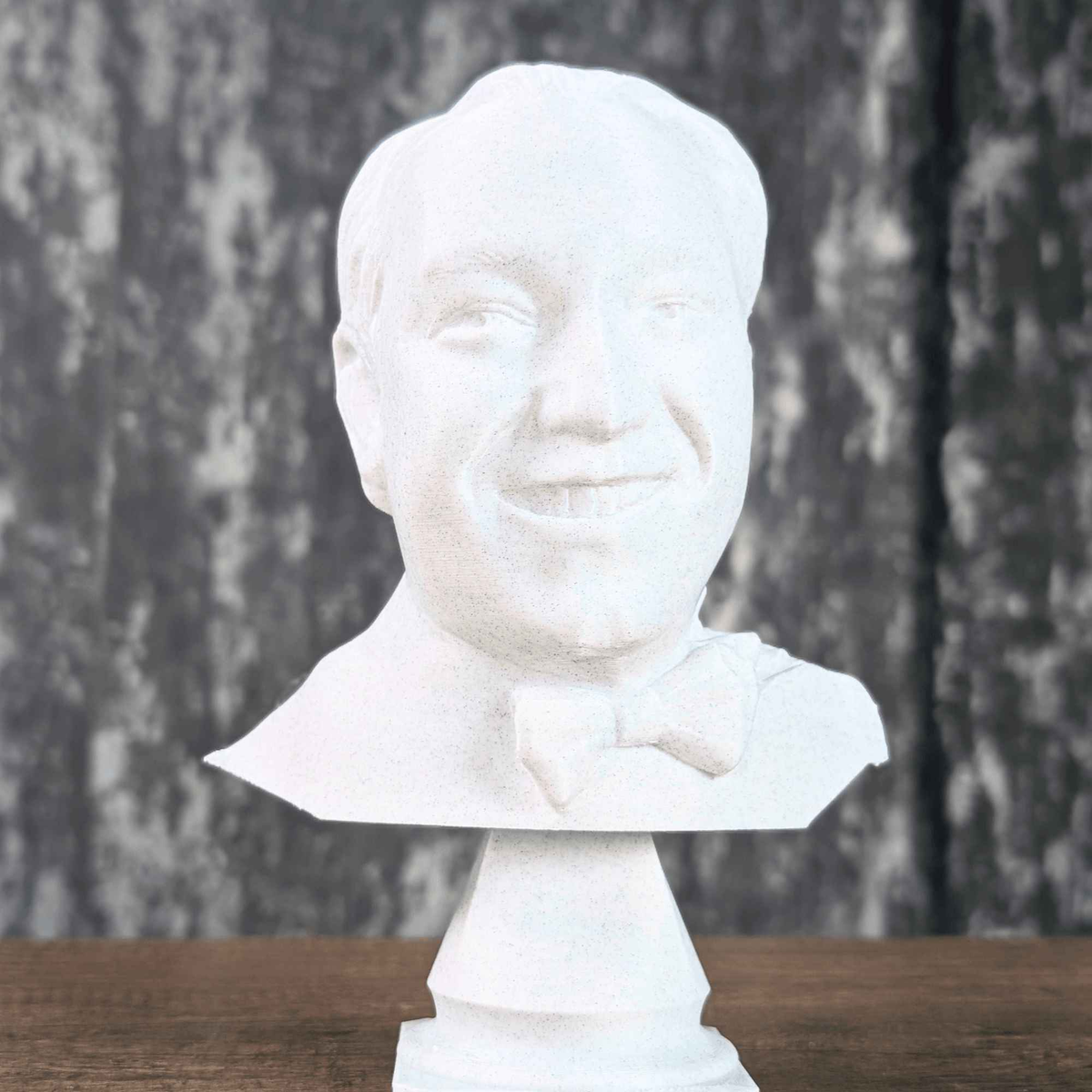 Custom Photo-to-Bust Sculpture product packaging and presentation