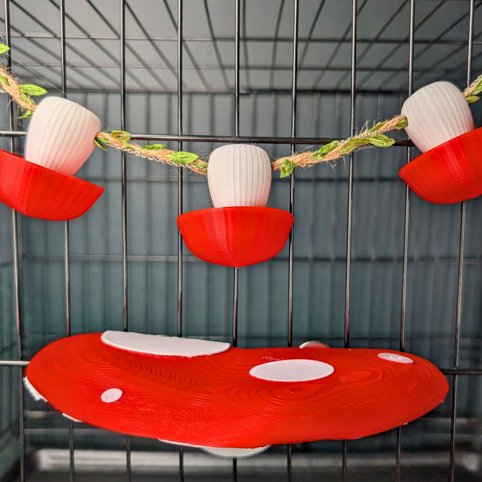Mushroom Rat Shelf Pair lifestyle context shot