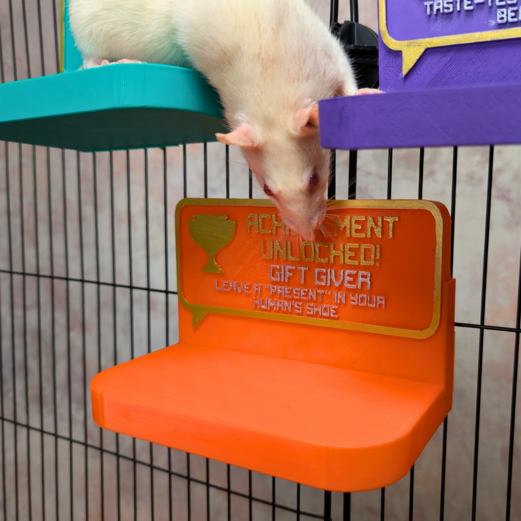 Cute Rat Toy & Custom Shelf