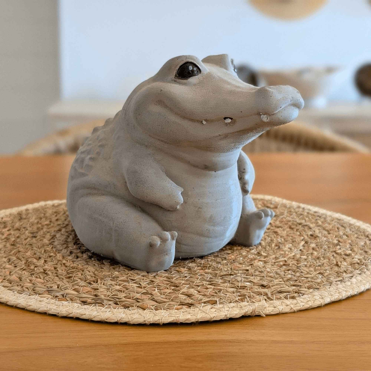 Cheeky Crocodile Concrete Sculpture