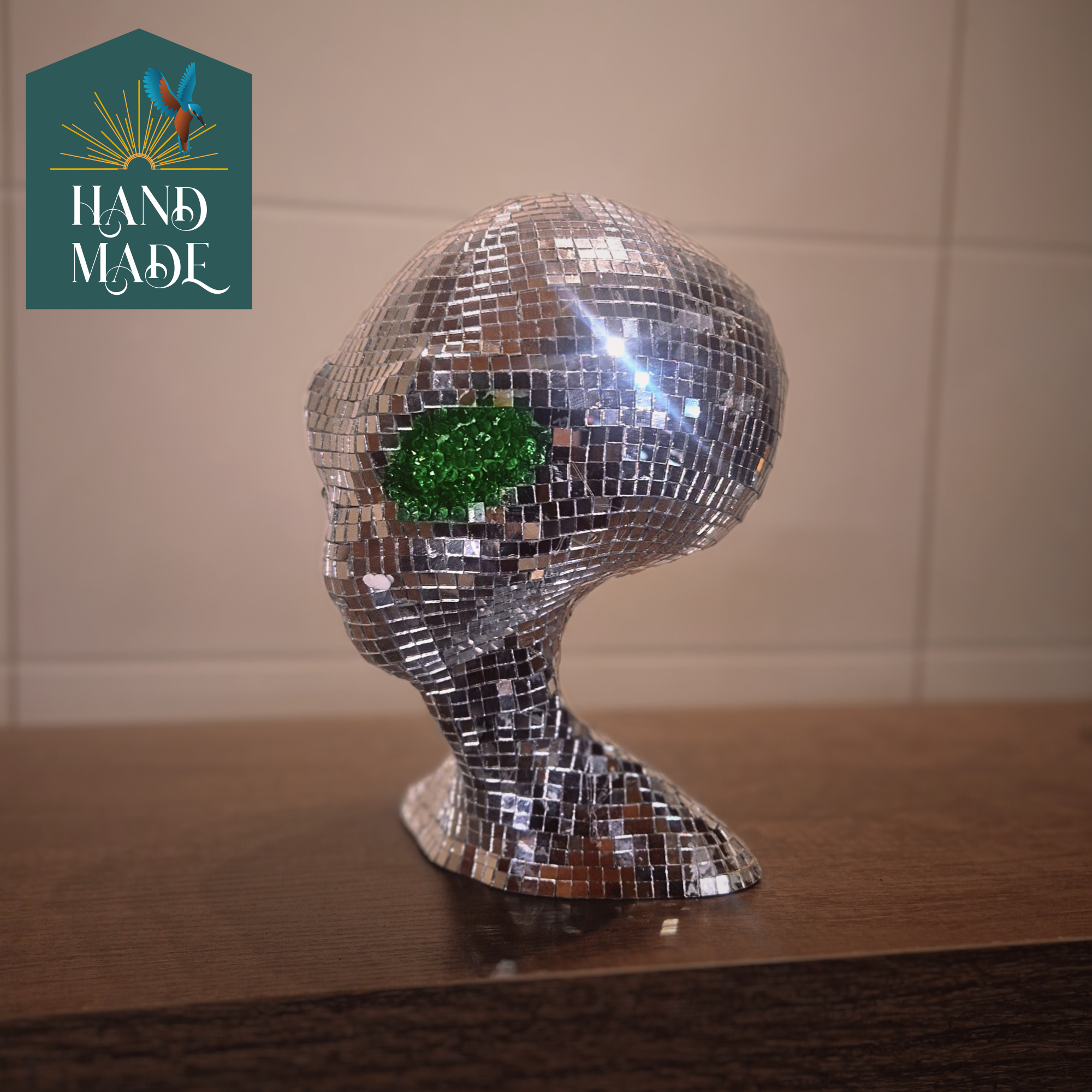 Mirror Ball Galaxy Gazer Decorative Statue