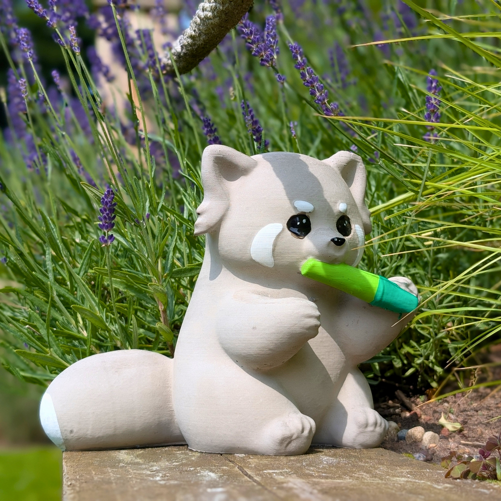 Red Panda Stone Sculpture
