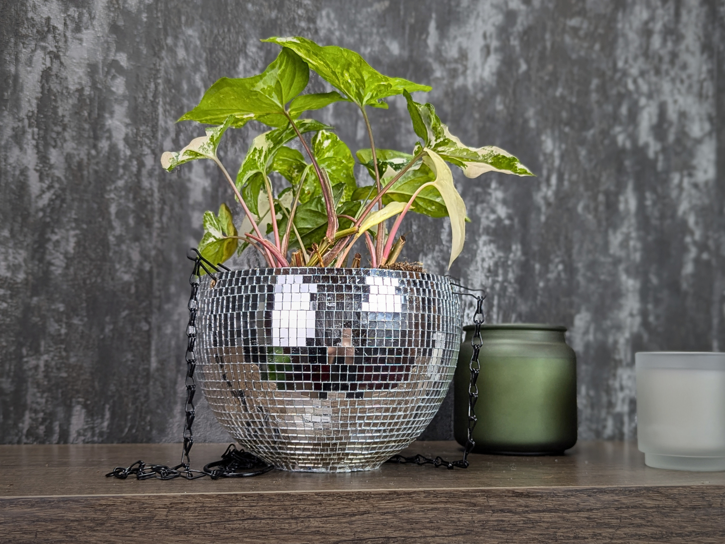 Hanging Disco Ball Planter