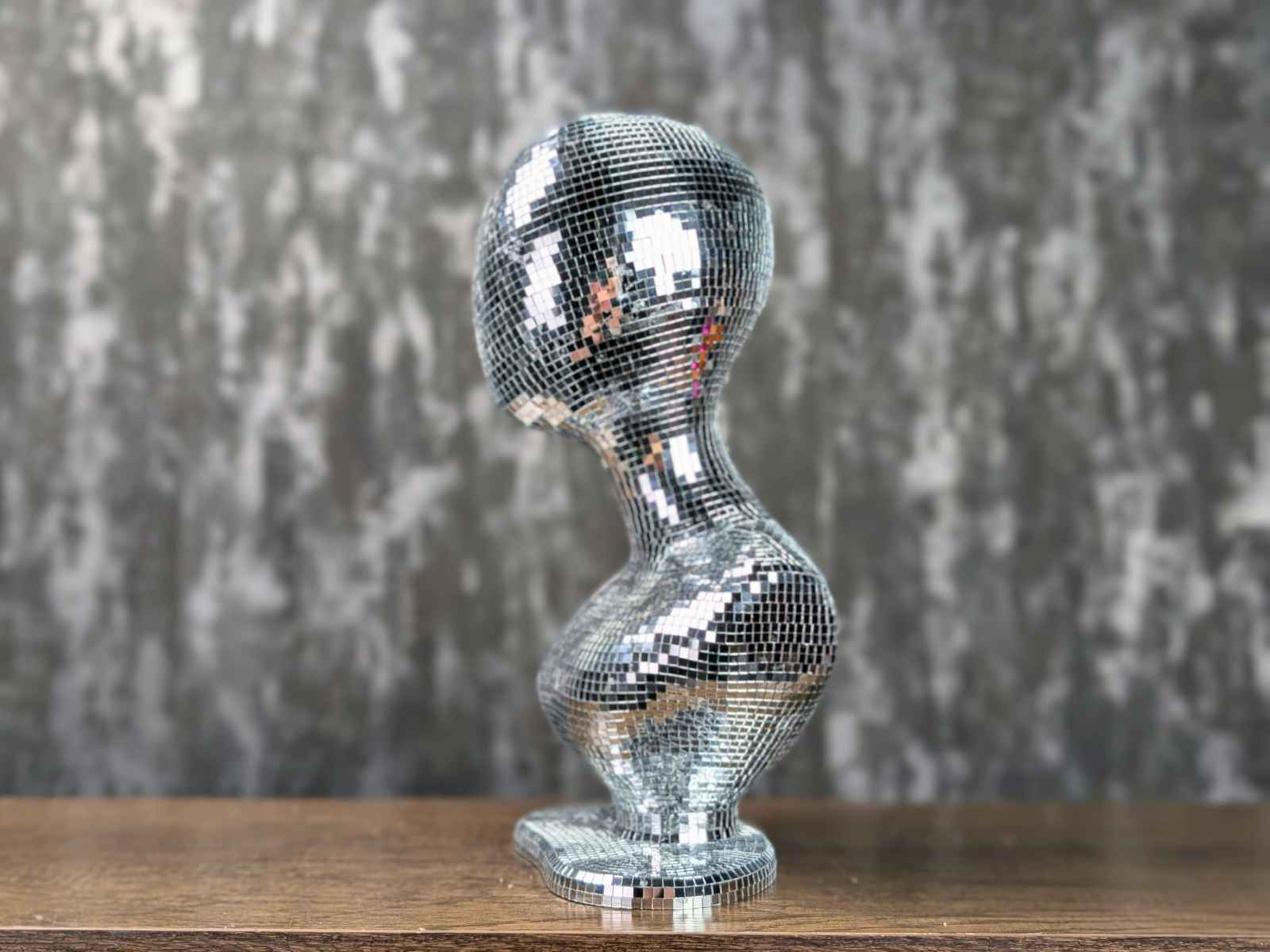 Mirror Ball Mannequin Head