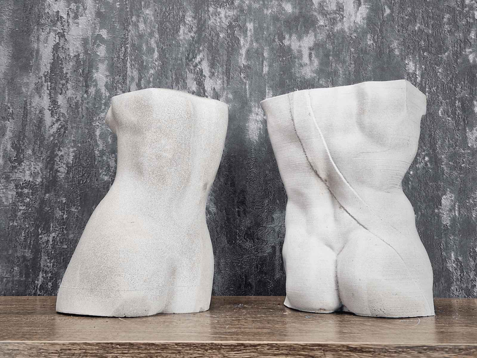 David & Venus Statue Pots product packaging and presentation