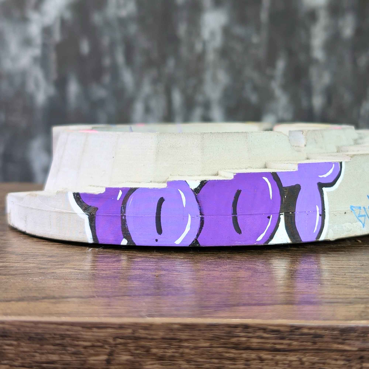 Custom Graffiti Concrete Ashtray