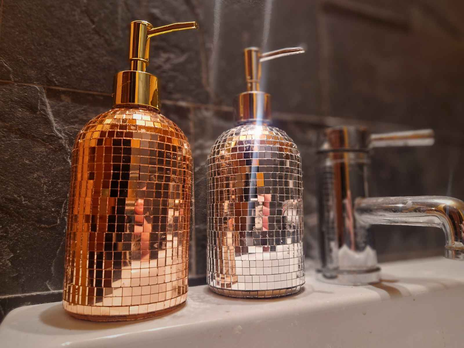 Disco Mirror Soap Dispenser