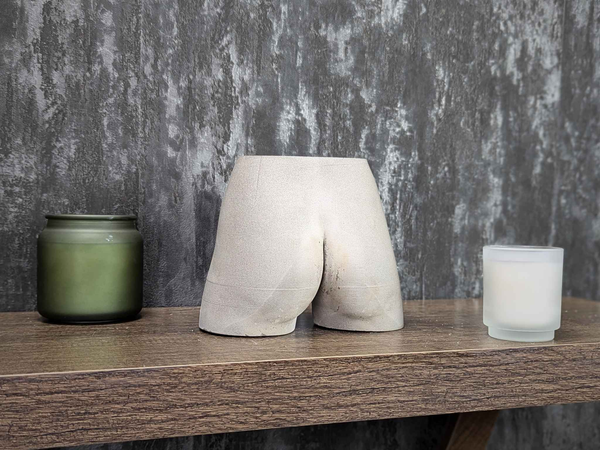 Cheeky Bum Concrete Planter
