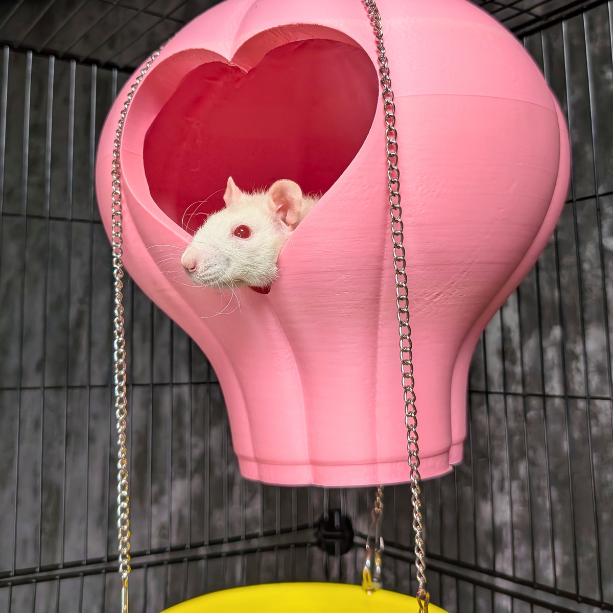 Hot Air Balloon Rat Basket styled in home setting