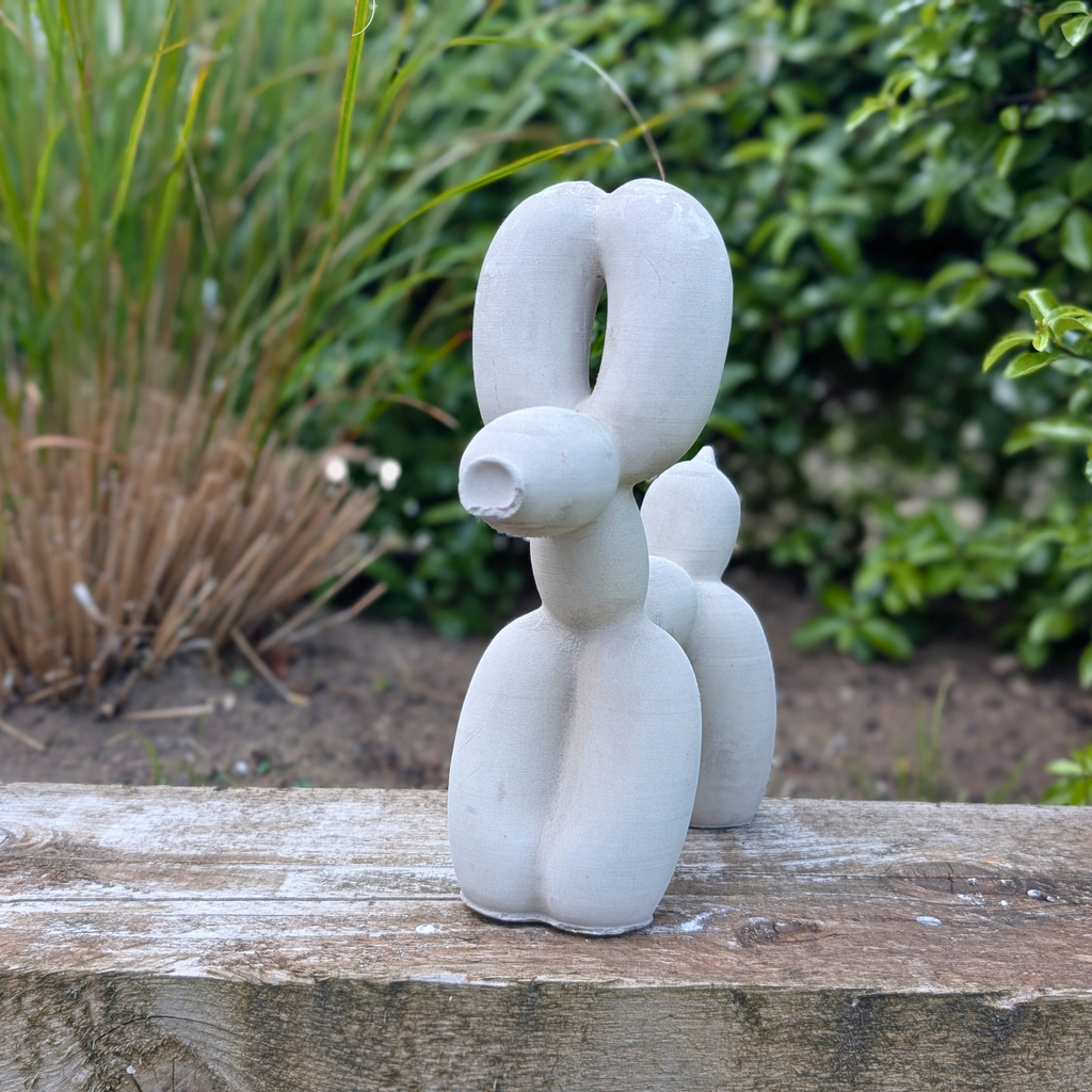 Stone Balloon Dog Sculpture | Modern Art Dog Statue