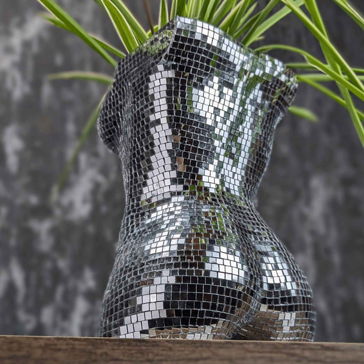 Glam Goddess Mirror Planter - handmade mirror tile planter | Ripleys Nest
