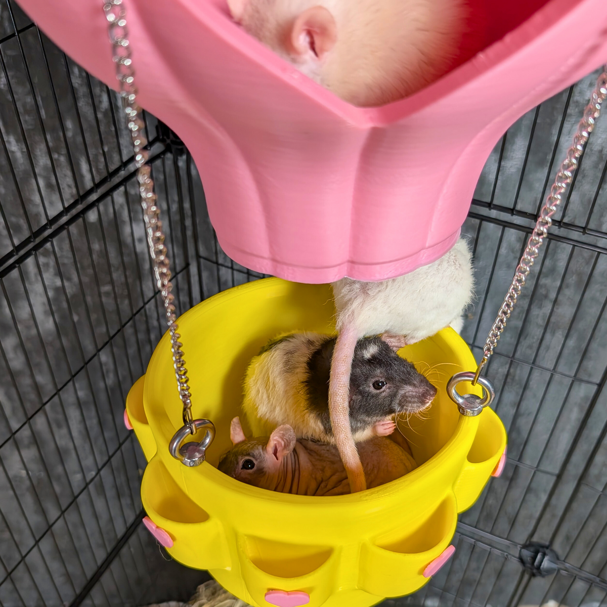Hot Air Balloon Rat Basket displayed alongside complementary pieces