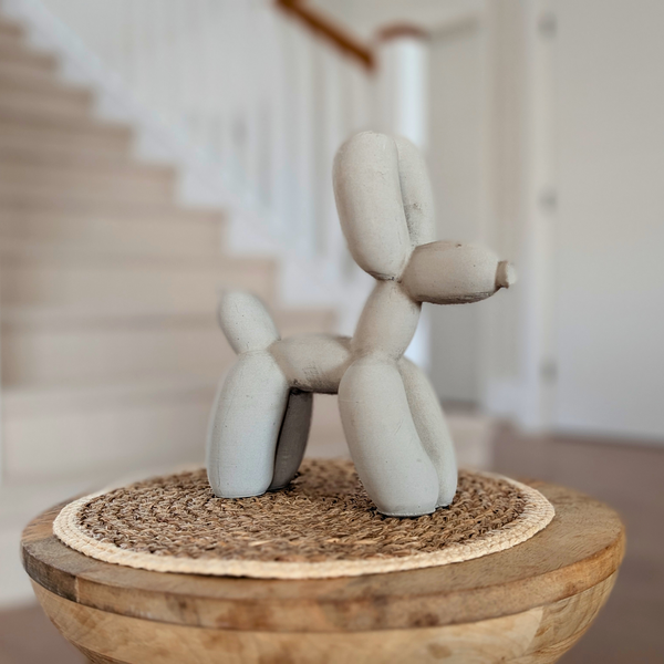 Stone Balloon Dog Sculpture | Modern Art Dog Statue