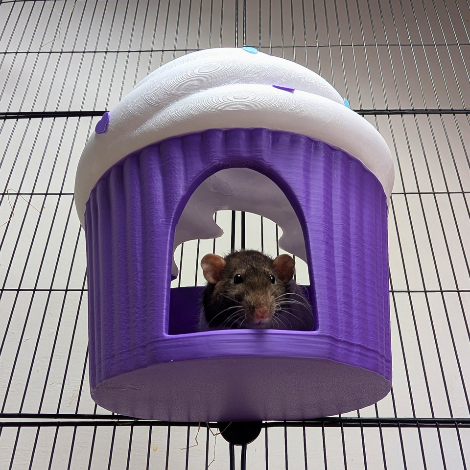 Cupcake Rat Hide & Bed additional view showing cave shape