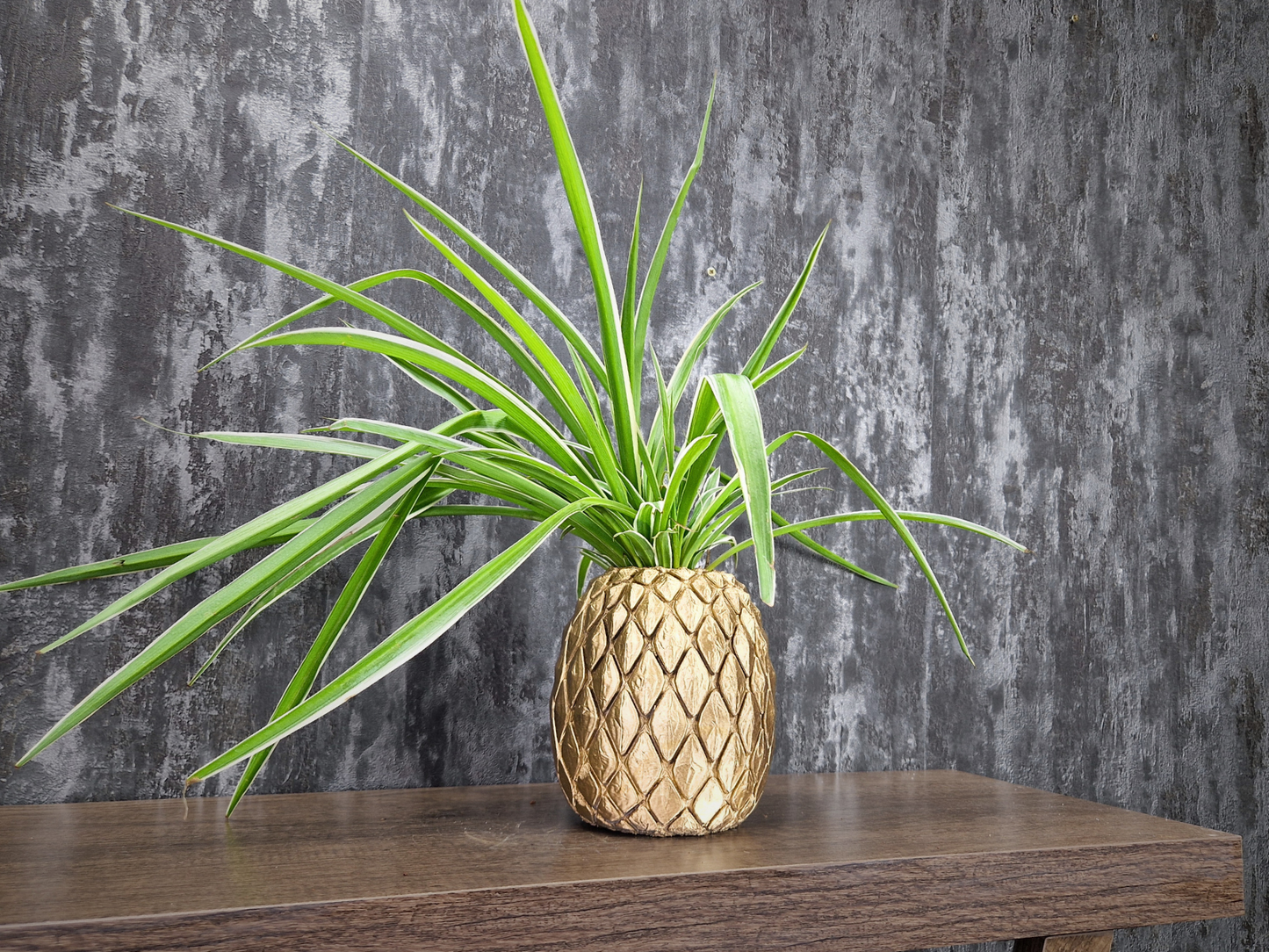 Golden Pineapple Planter