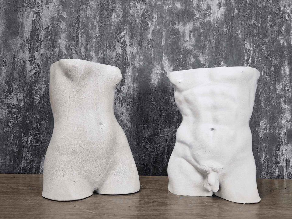 David & Venus Statue Pots displayed alongside complementary pieces