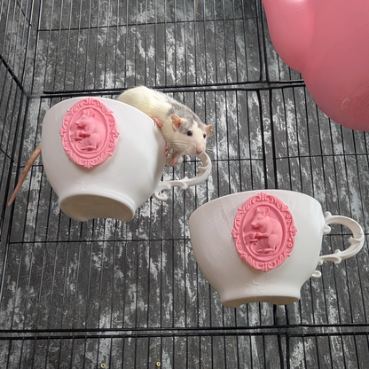 Teapot Rat Hide & Shelf Set