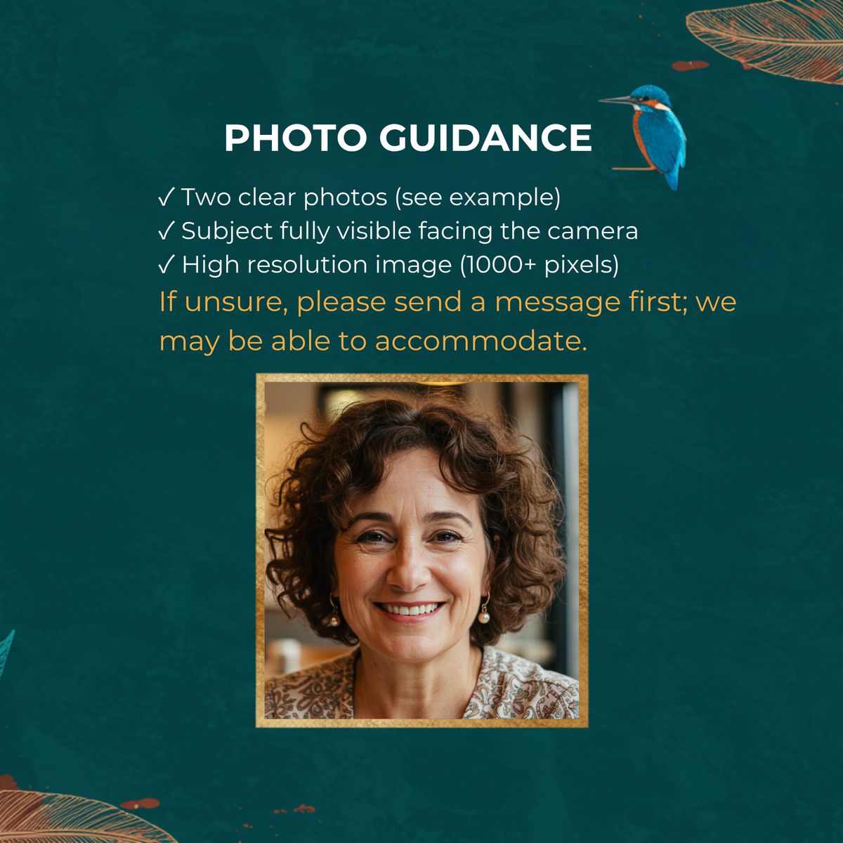 Custom Mum Statue | Gold Crown Photo Bust | Engraved Base - lifestyle photo