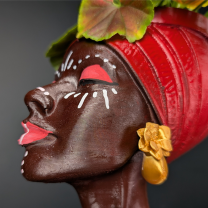Woman Head Planter UK Made