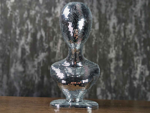 Mirror Ball Mannequin Display Head
